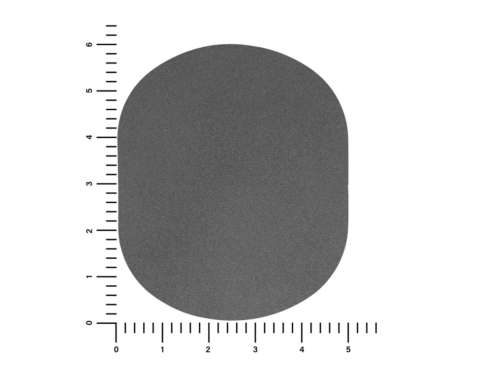 ПАТЧ ОВАЛ nubuk (серый) 6,0 х 5,0 см