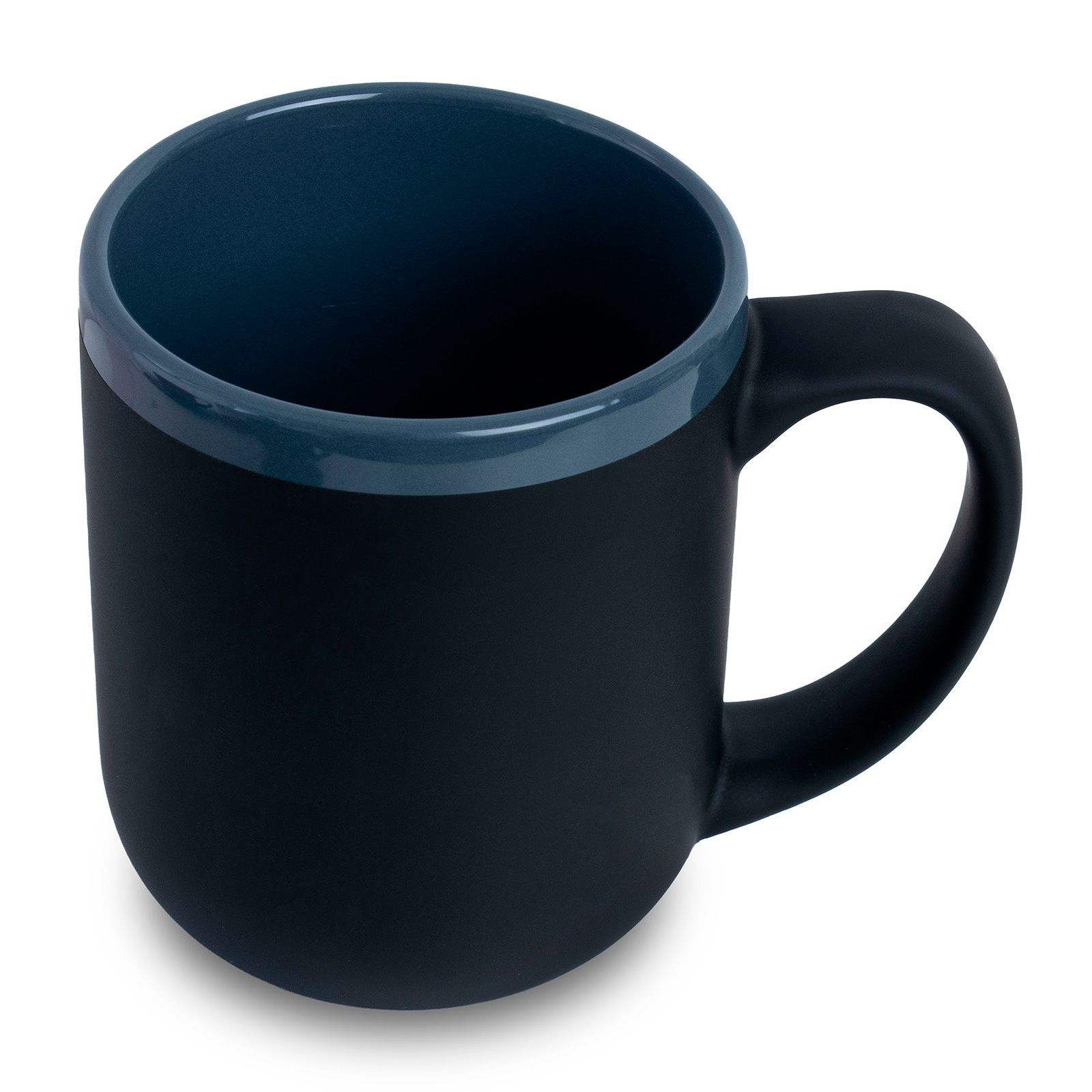 Кружка Barrel, софт-тач, чёрно-серая