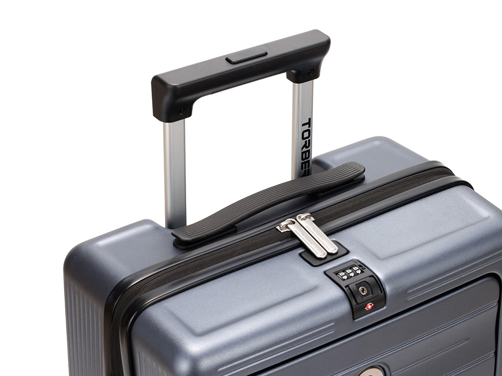 Чемодан TORBER БАЙКАЛ, тёмно-серый металлик, поликарбонат, 37,5 x 20 х 54 см, 37 л Чемодан TORBER БАЙКАЛ, тёмно-серый металлик, поликарбонат, 37,5 x 20 х 54 см, 37 л