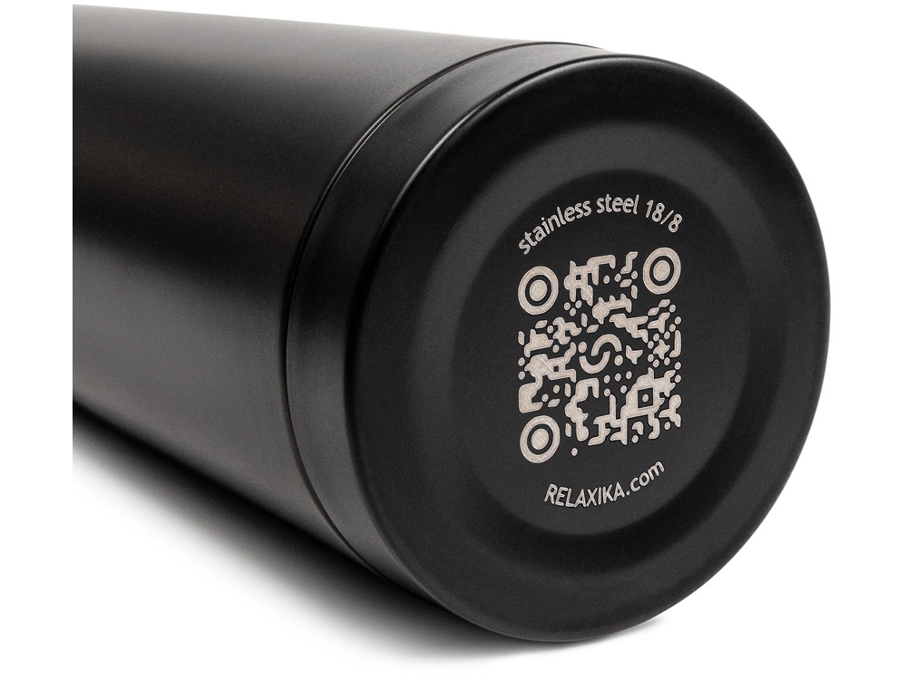 Термос Relaxika 101 (0,75 литра), черный (без лого)
