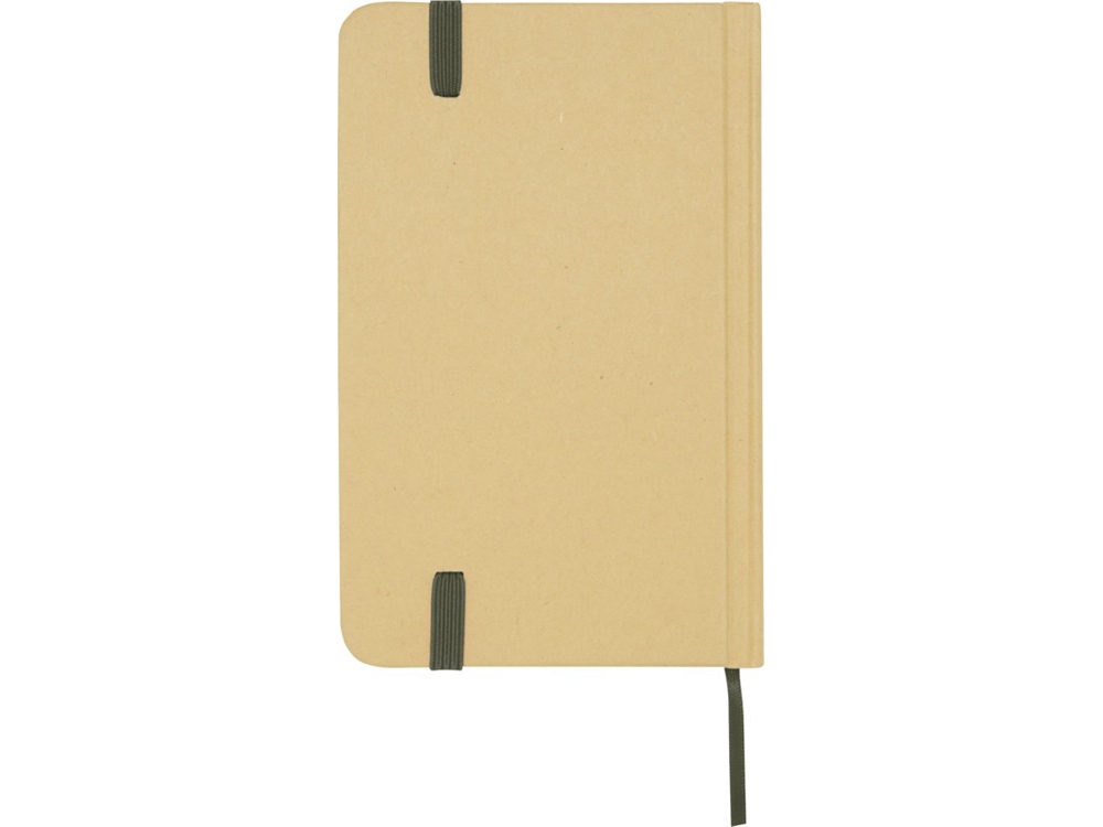 Reed блокнот формата А6 из переработанного материала в твердой обложке с простыми страницами - Зеленый лесной