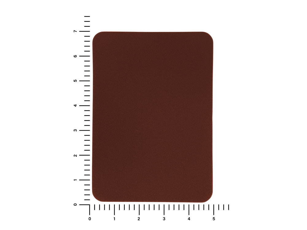 ПАТЧ ПРЯМОУГОЛНЫЙ nubuk (коричневый ) 5,0 х 7,0 см