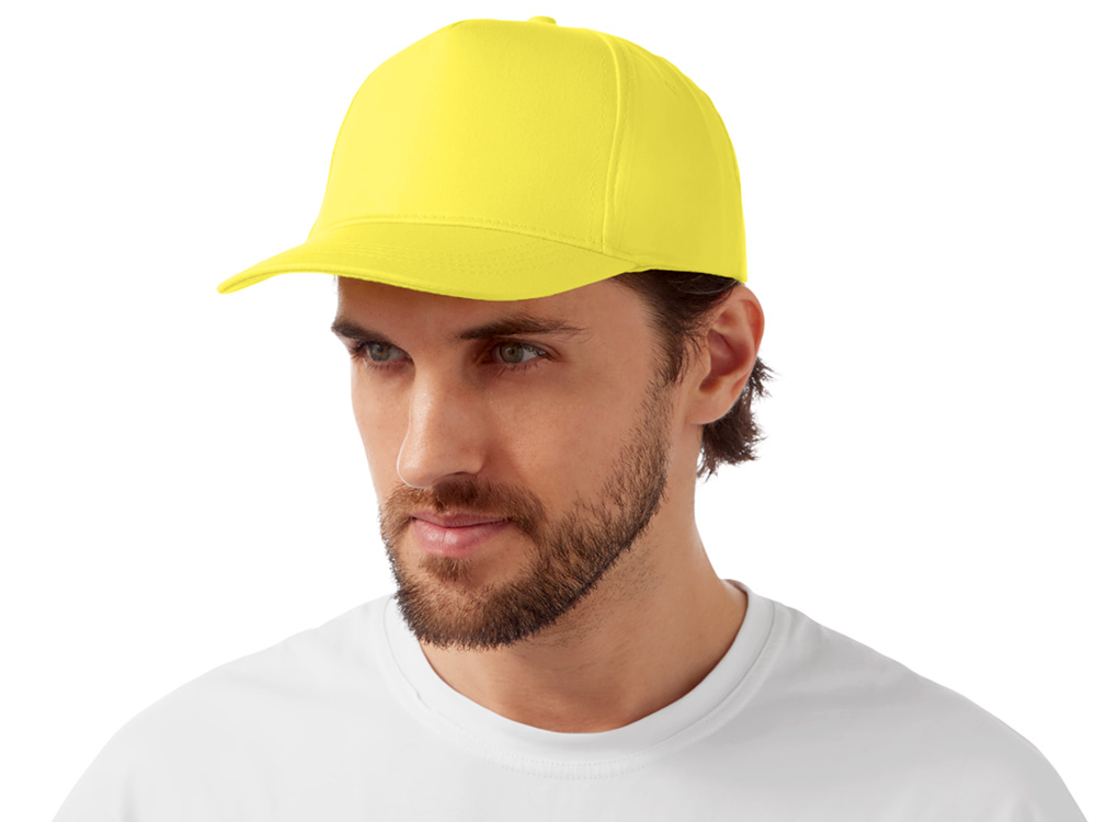 Бейсболка Мемфис 230 5-панельная, yellow