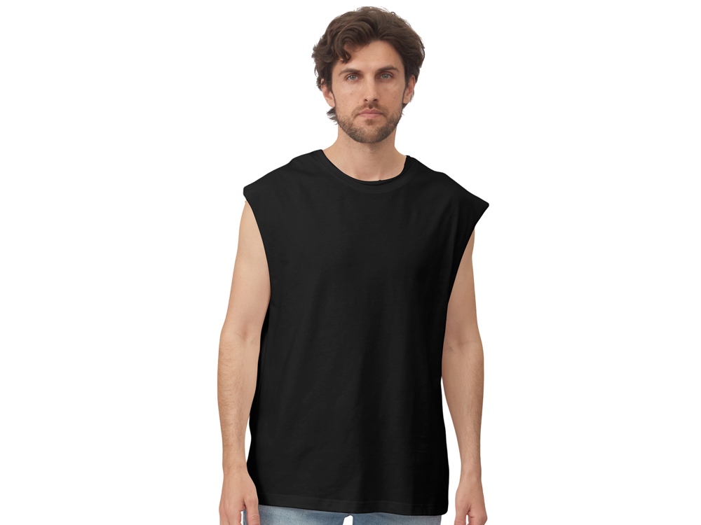 Майка оверсайз Berlin, унисекс, черный