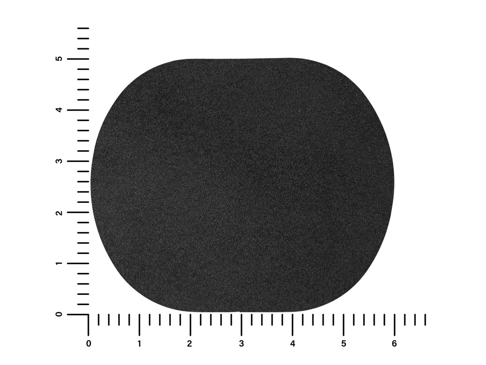 ПАТЧ ОВАЛ nubuk (чёрный) 6,0 х 5,0 см