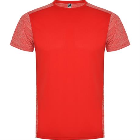 Спортивная футболка ZOLDER мужская, КРАСНЫЙ/ПЁСТРЫЙ КРАСНЫЙ S