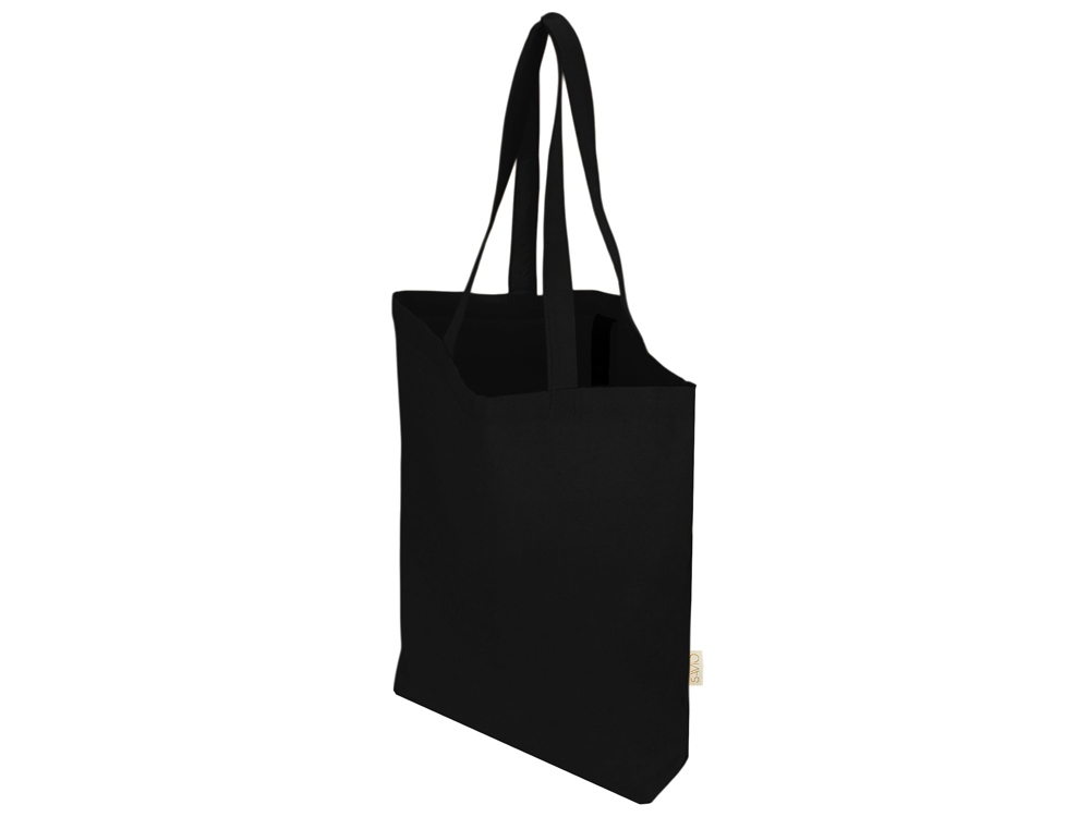 Сумка Fixy из переработанного хлопка с фиксирующей эластичной лентой, черный