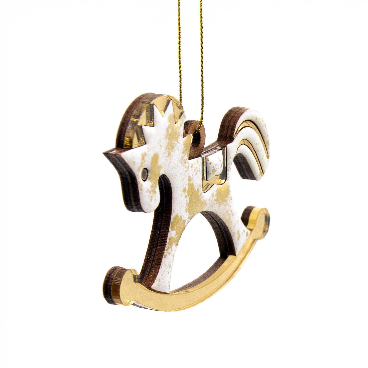 Ёлочная игрушка Лошадка (белый) Ёлочная игрушка Лошадка (белый)