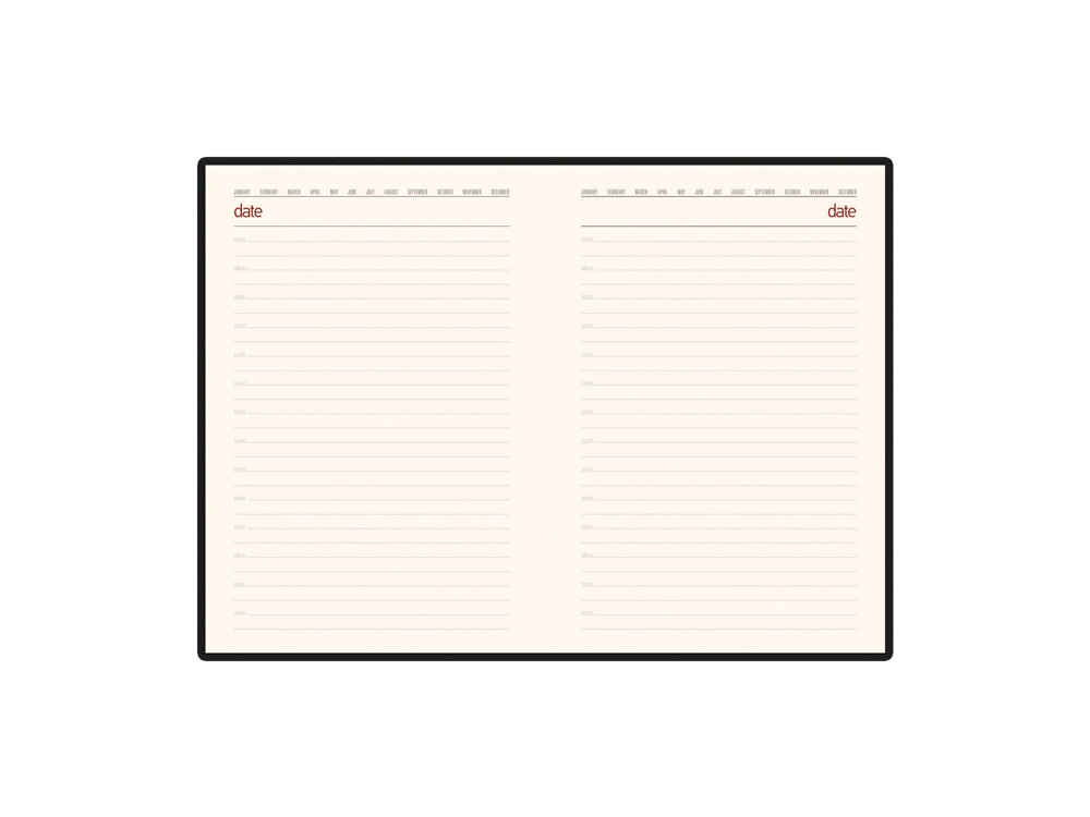 Ежедневник недатированный А5 Senate с магнитным клапаном, бордовый (Р) Ежедневник недатированный А5 Senate с магнитным клапаном, бордовый (Р)