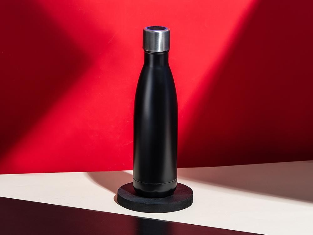 Вакуумная термобутылка с УФ-стерилизацией Photon, черный, 500 мл Вакуумная термобутылка с УФ-стерилизацией Photon, черный, 500 мл