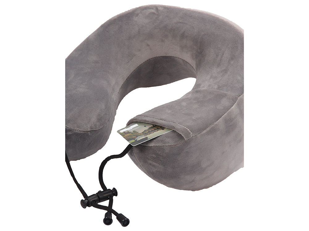 Подушка для путешествий с эффектом памяти Мемо Bluewinder Grey