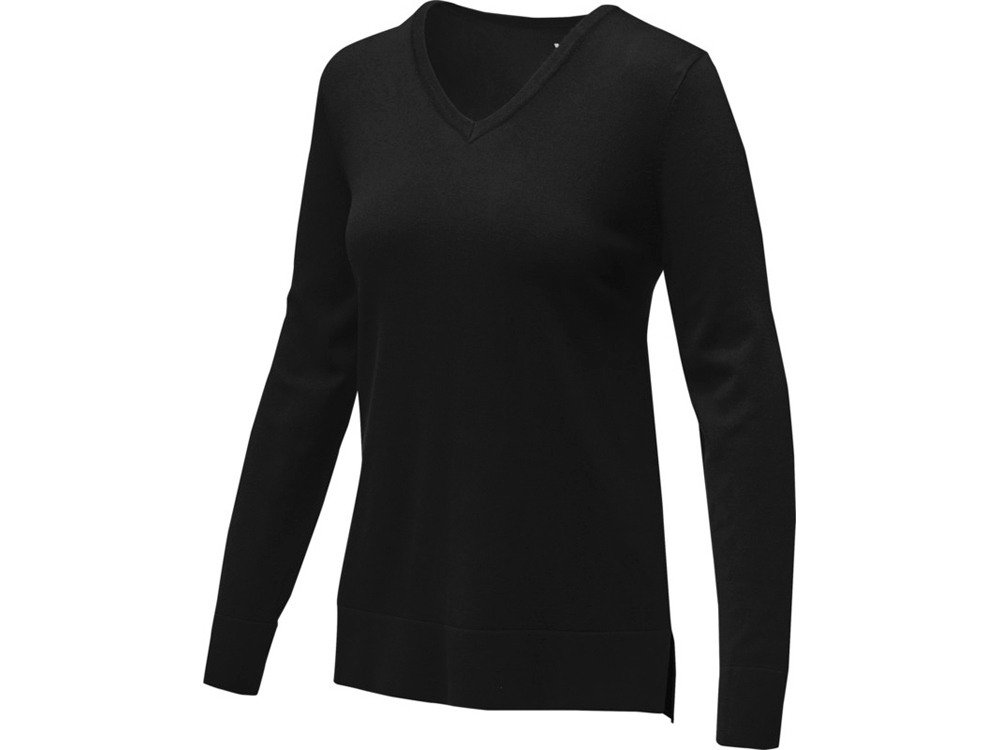 Женский пуловер с V-образным вырезом Stanton, черный