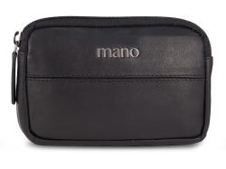 Ключница Mano Don Romeo, с RFID защитой, натуральная кожа в чёрном цвете, 11 х 2 х 7 см