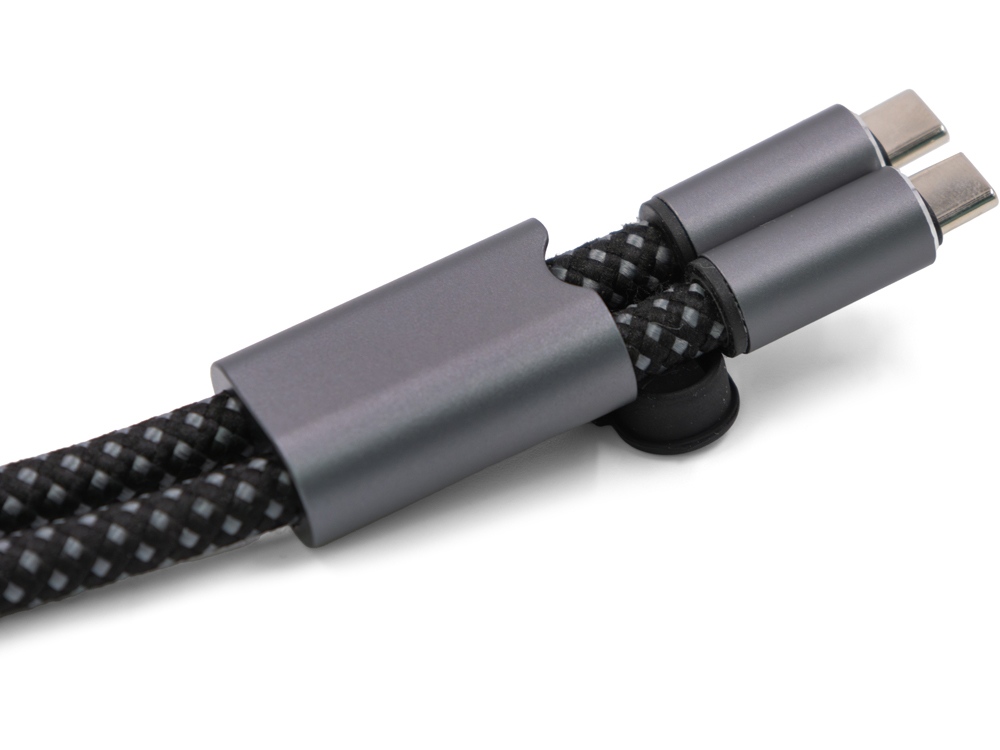 Ремешок-держатель для телефона с зарядным кабелем USB-C - USB-C Lany Wristband Charge Eco, серый