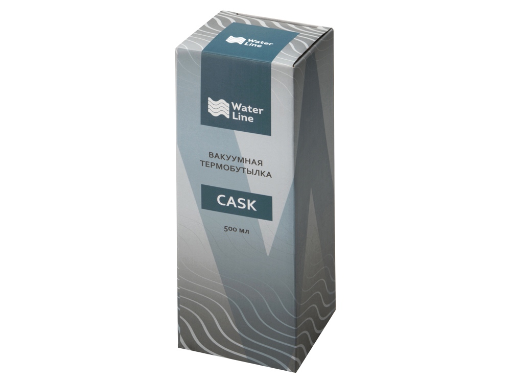 Вакуумная термобутылка Cask Waterline, 500 мл, серебристый глянцевый