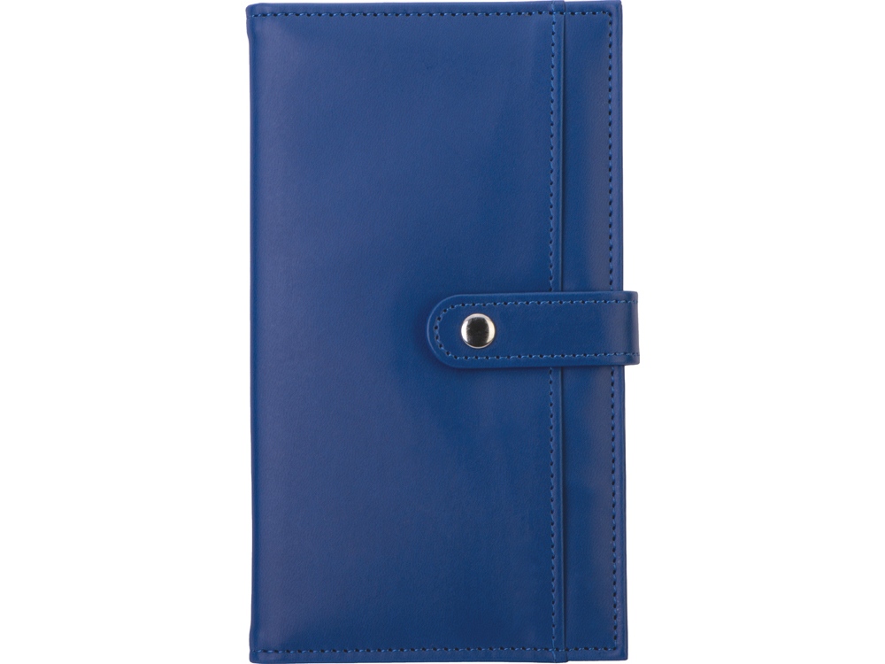 Блокнот-кошелек с сменным блоком А6 Wall Street, 64 листа, синий
