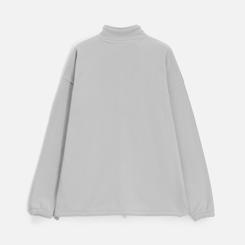 Куртка флисовая унисекс Nebo, светло-серая Куртка флисовая унисекс Nebo, светло-серая