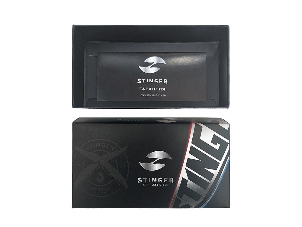 Мультитул Stinger, 100x45 мм, 11 функций, сталь, серебристый, в комплекте нейлоновый чехол