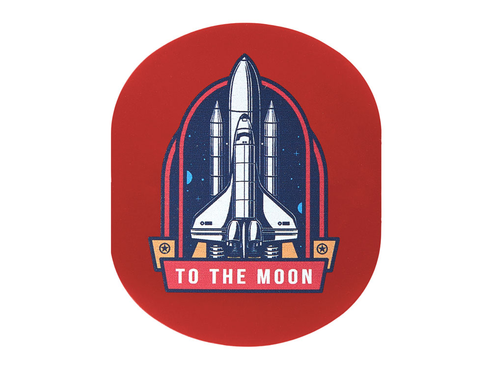 ПАТЧ ОВАЛ soft-touch (красный) 6,0 х 5,0 см