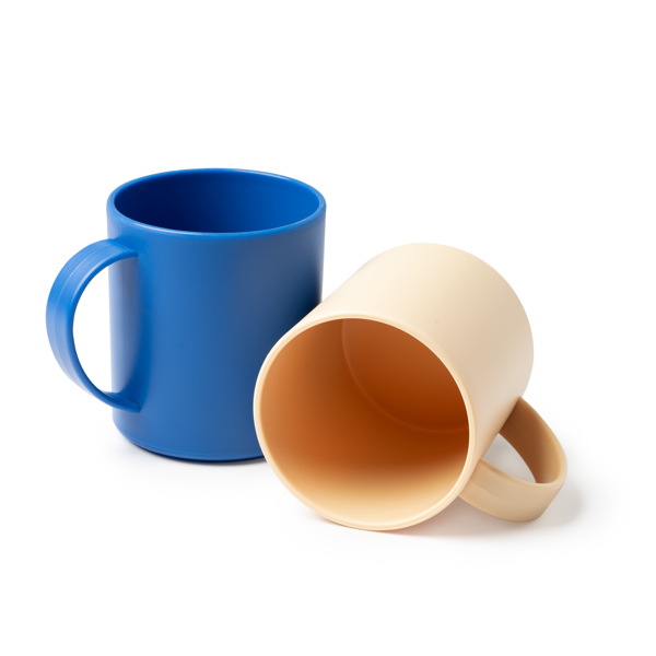 Пластиковая кружка LINO, бежевый Пластиковая кружка LINO, бежевый