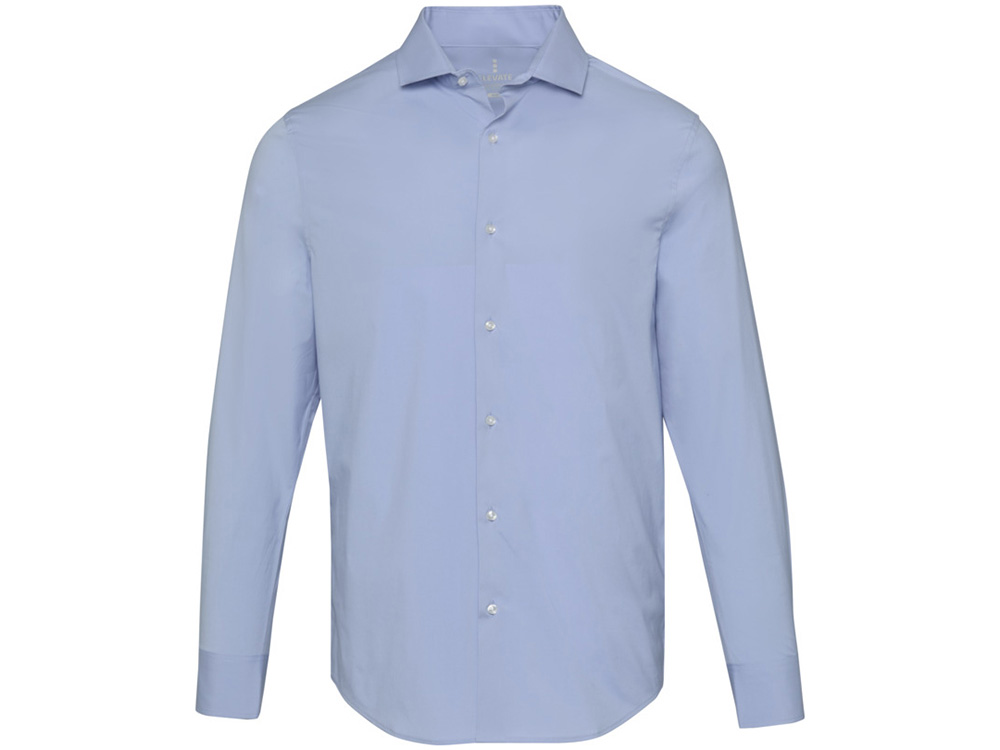 Carnelian мужская рубашка из поплина - Голубой