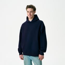 Худи оверсайз унисекс Фьюжн (Fusion), темно-синий, размер 3XL/4XL