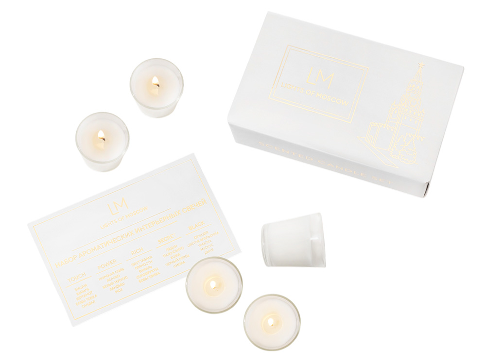 Набор ароматических свечей, 5*50 мл (без лого LM)