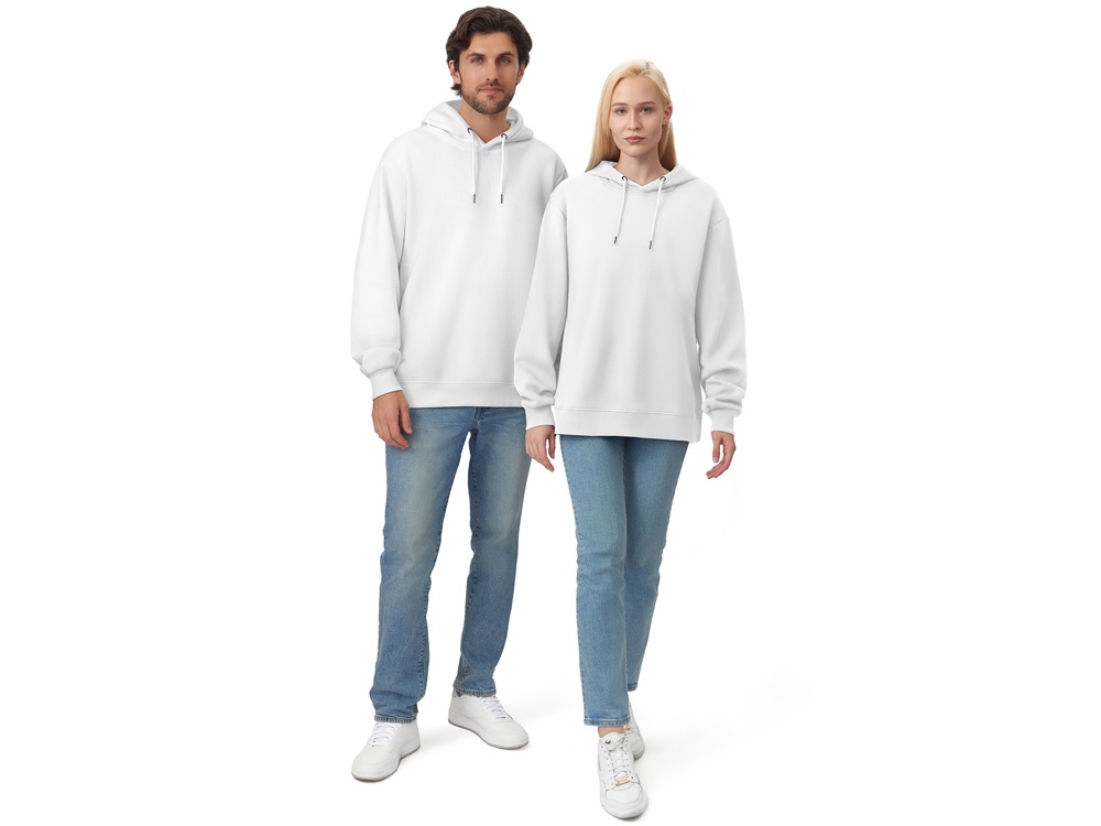 Толстовка с капюшоном Lisbon унисекс, белый