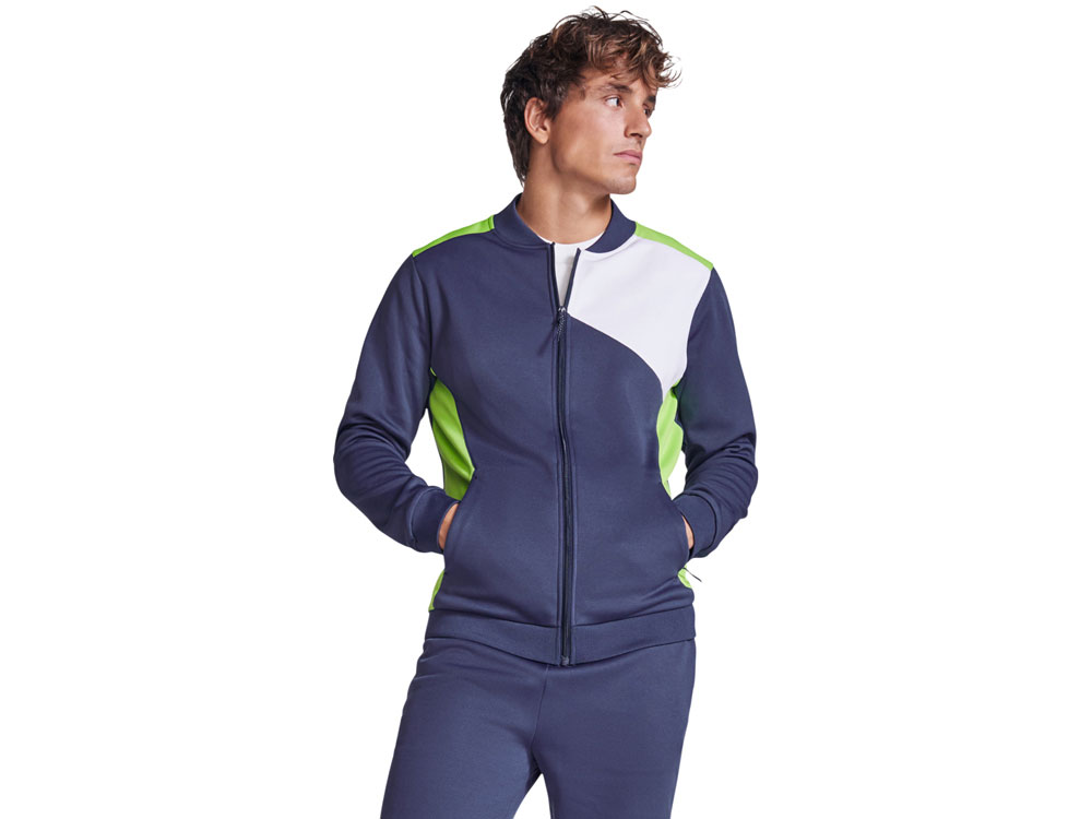 Спортивная куртка Leros унисекс, папоротниковый/синий нэйви