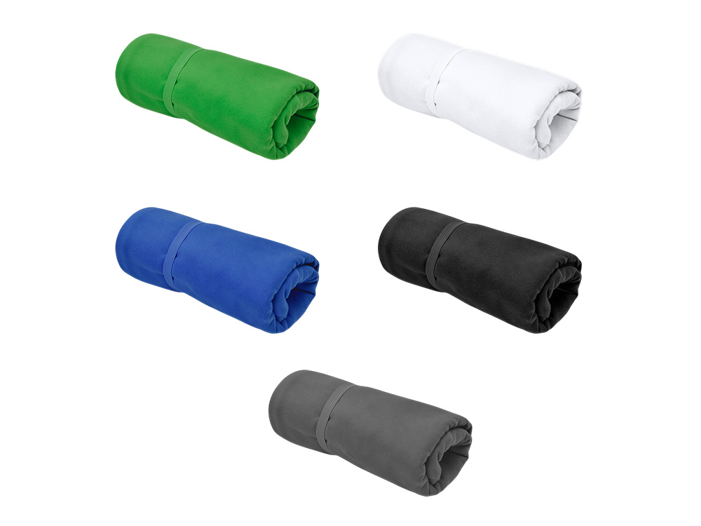 Легкое полотенце Gulpi  из микрофибры RPET с ремешком для складывания, 38*68 см, королевский синий