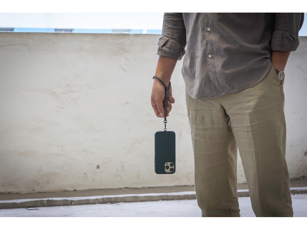 Ремешок-держатель для телефона на запястье Lany Wristband Eco, серый