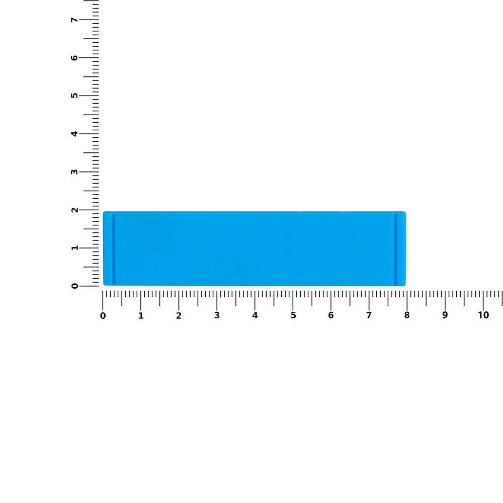Лейбл из ПВХ Dzeta, S, голубой