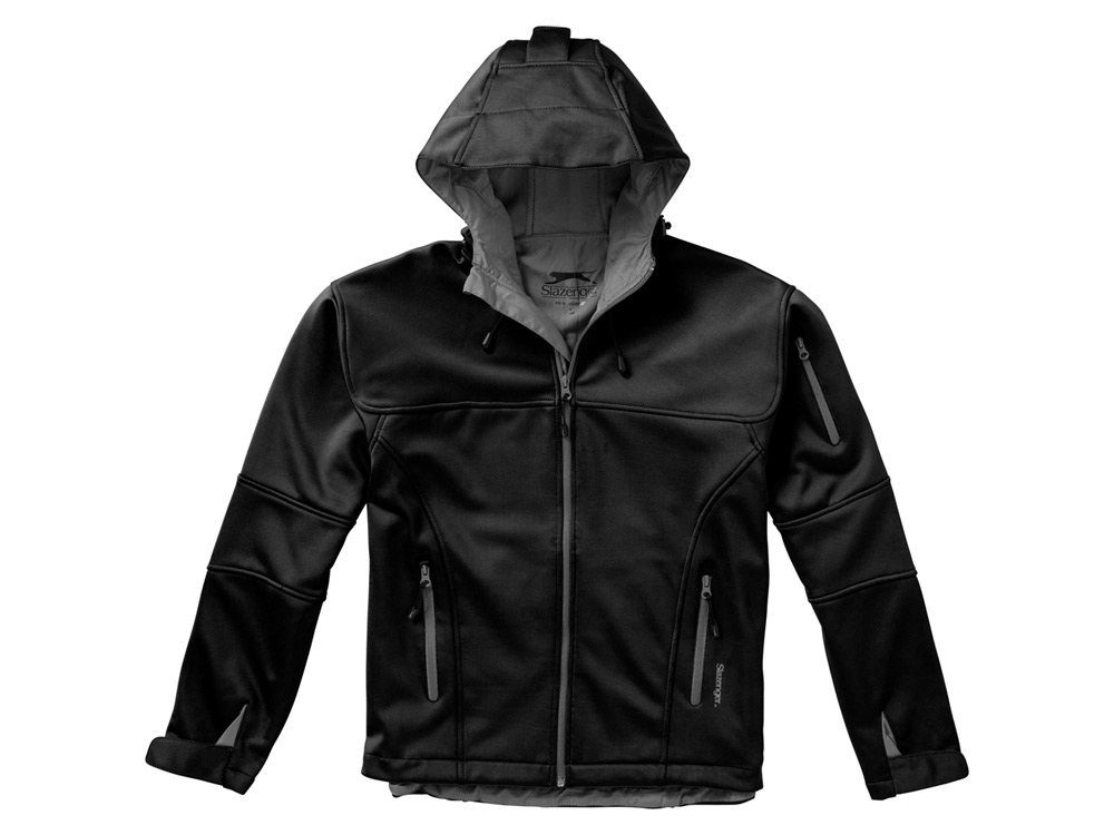 Куртка софтшел Match мужская, черный/серый