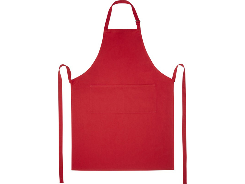 Фартук Andrea плотностью 240 г/м² с регулируемой завязкой на шее - Красный