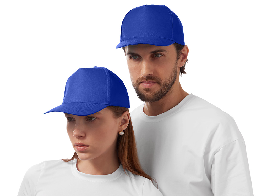 Бейсболка Poly 5-ти панельная 120 гр, кл.синий