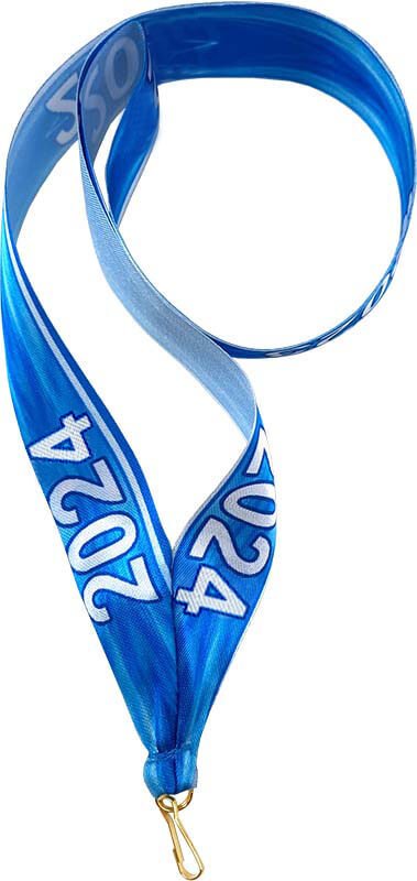 Лента для медали 2024 год (синяя)