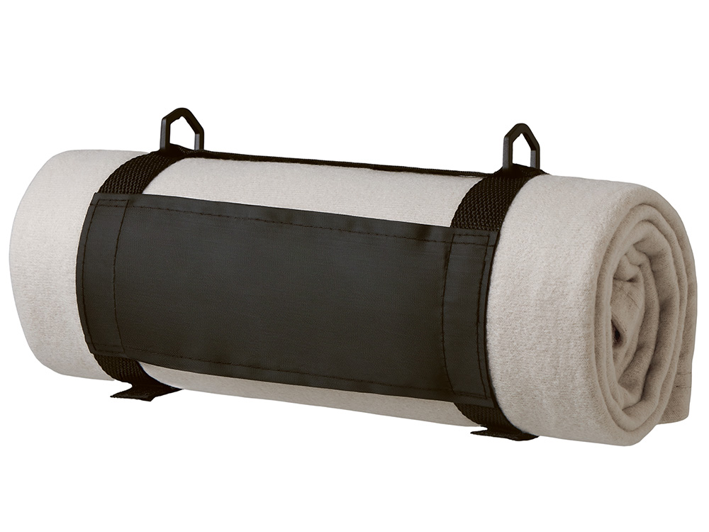 Плед Нежность с плечевым ремнем, светло -серый