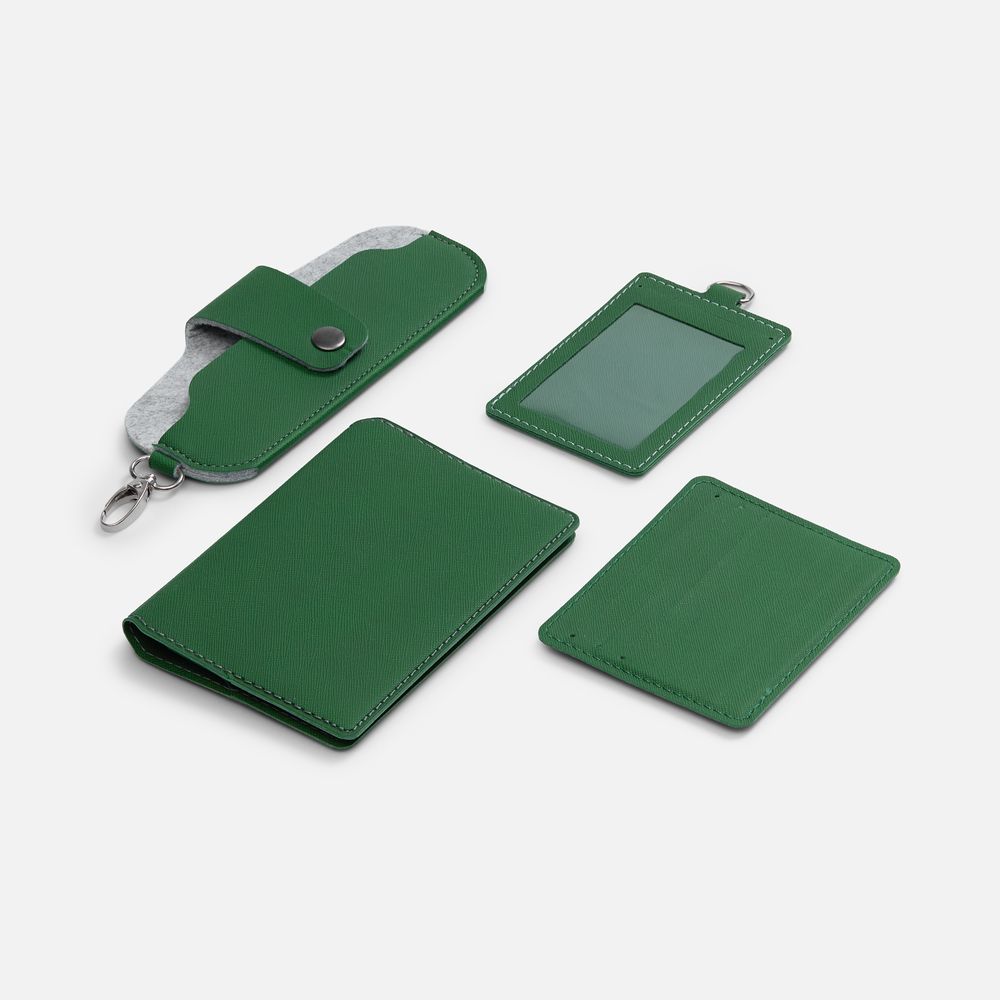 Обложка для паспорта Detalli, зеленая Обложка для паспорта Detalli, зеленая
