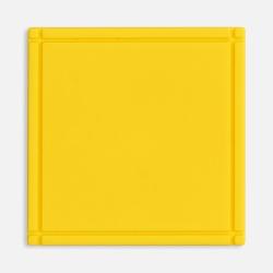 Лейбл из ПВХ Dzeta, L, желтый