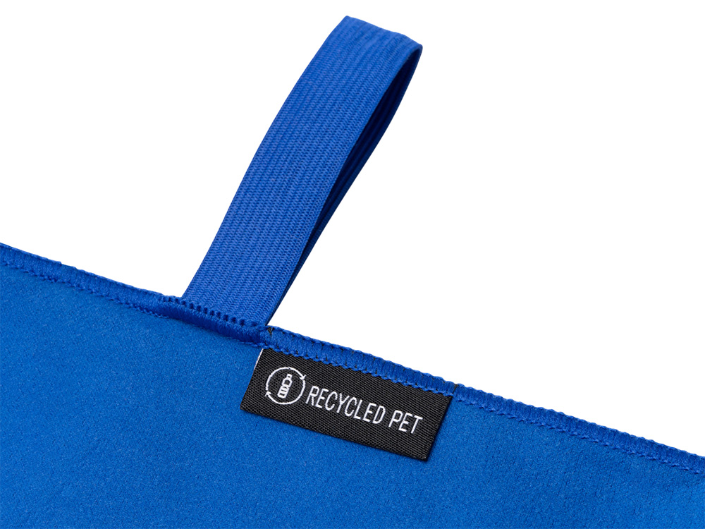 Легкое полотенце Gulpi  из микрофибры RPET с ремешком для складывания, 70*120 см, королевский синий