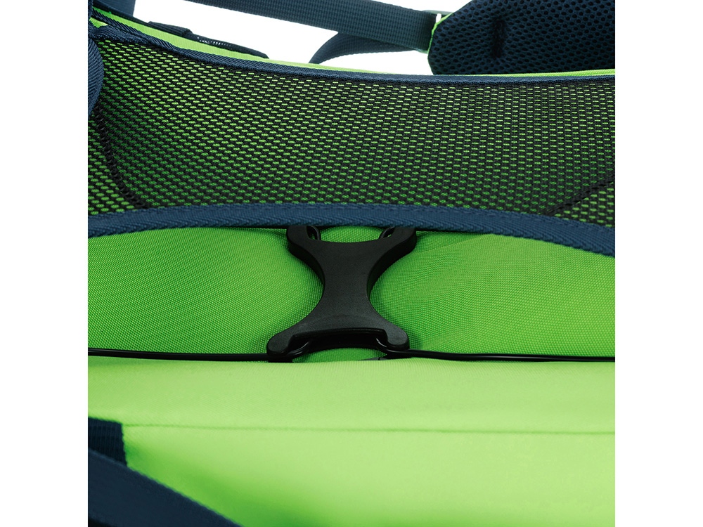 Туристический рюкзак TORBER КЕМПИНГ, синий/салатовый, полиэстер, 36 х 54 х 16 см