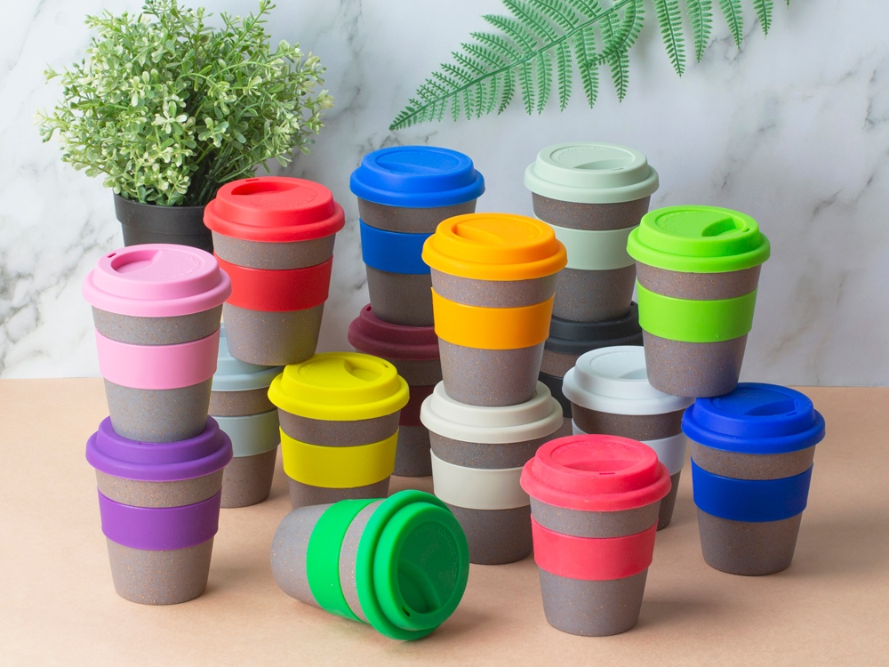 Стакан с силиконовой крышкой Café, зеленое яблоко