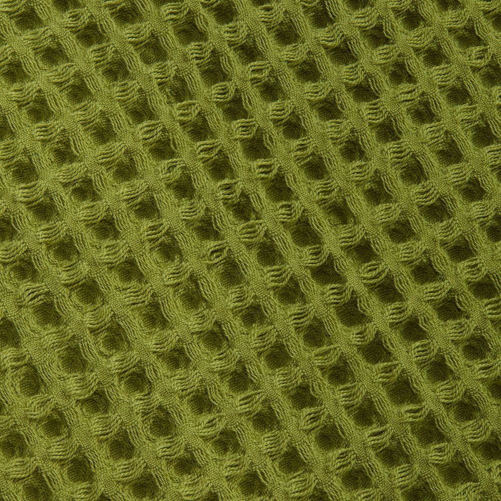 Плед вафельный Elenglect, зеленый