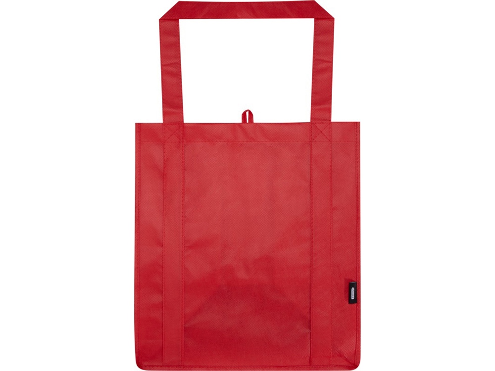 Liberty эко-сумка с прочным днищем объемом 6 л из нетканого материала, переработанного по стандарту GRS, красный