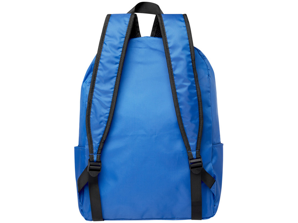Складной рюкзак EcoFold объемом 15 л из переработанного ПЭТ-пластика - Ярко-синий