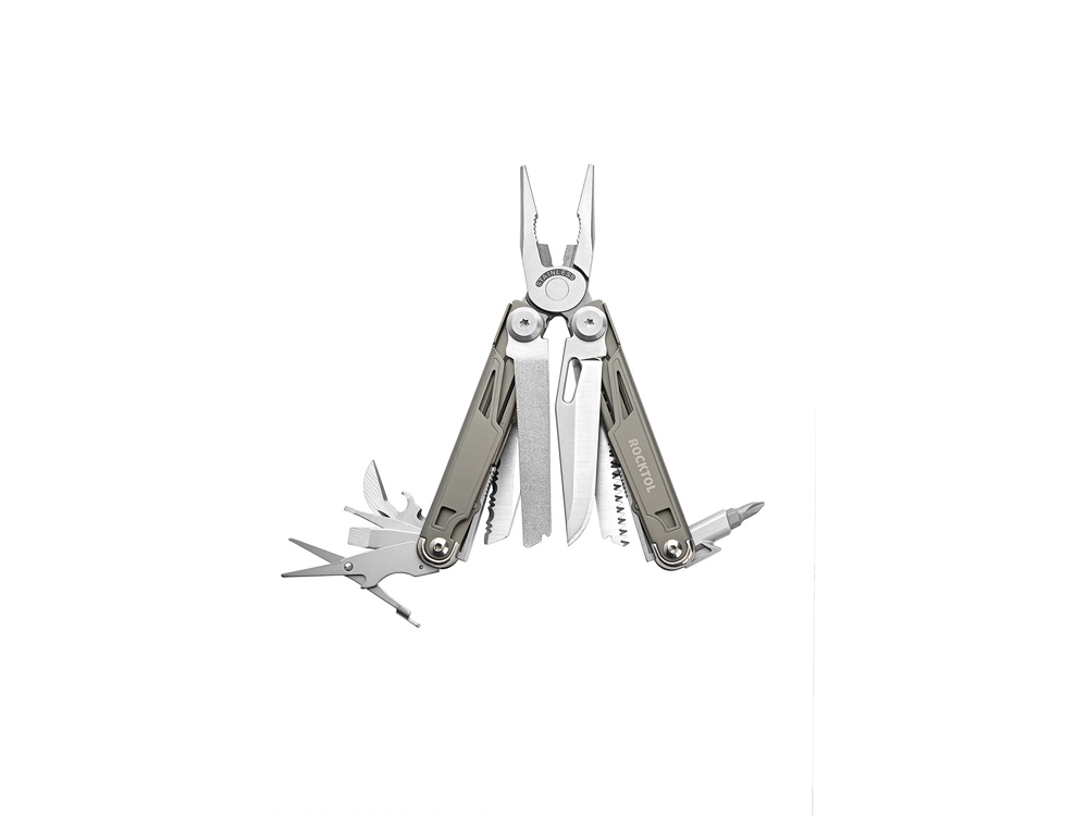 Мультитул Rocktol 19 в 1 с титановыми ручками, нейлоновый чехол, подарочная коробка