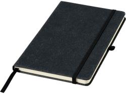 Блокнот Atlana размером A5 с отделкой из кусочков кожи, черный Блокнот Atlana размером A5 с отделкой из кусочков кожи, черный