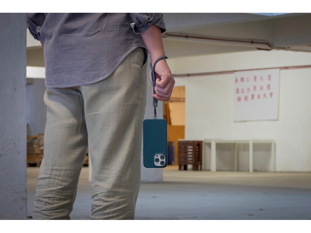 Ремешок-держатель для телефона на запястье Lany Wristband Eco, серый