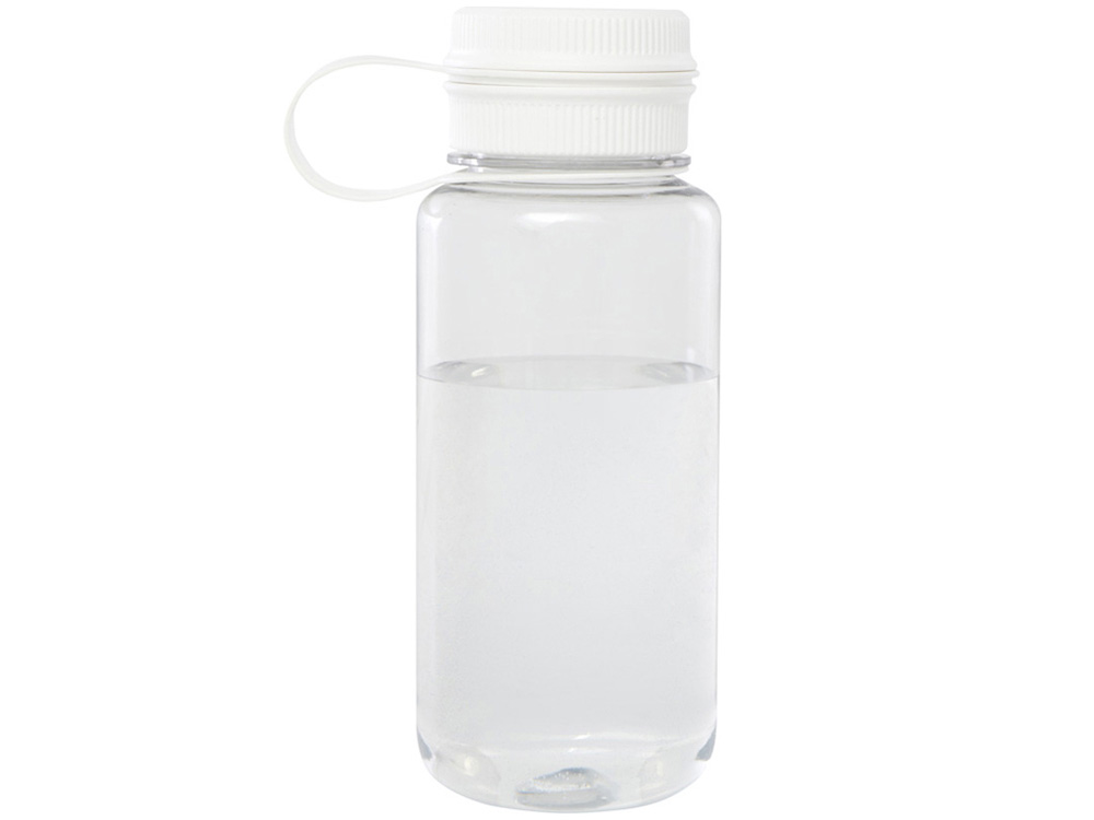 Спортивная бутылка Ryder из переработанного ПЭТ-пластика объемом 900 мл с многофункциональной крышкой, сертифицированная RCS - Белый