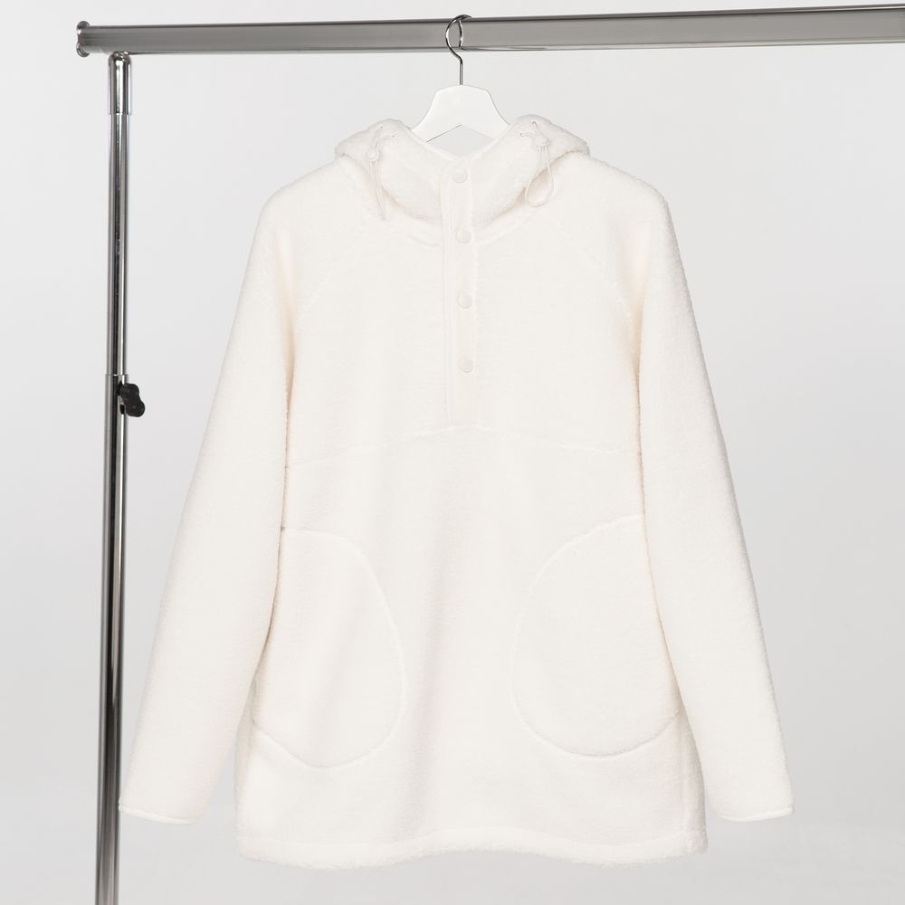 Анорак унисекс Oblako, молочно-белый Анорак унисекс Oblako, молочно-белый